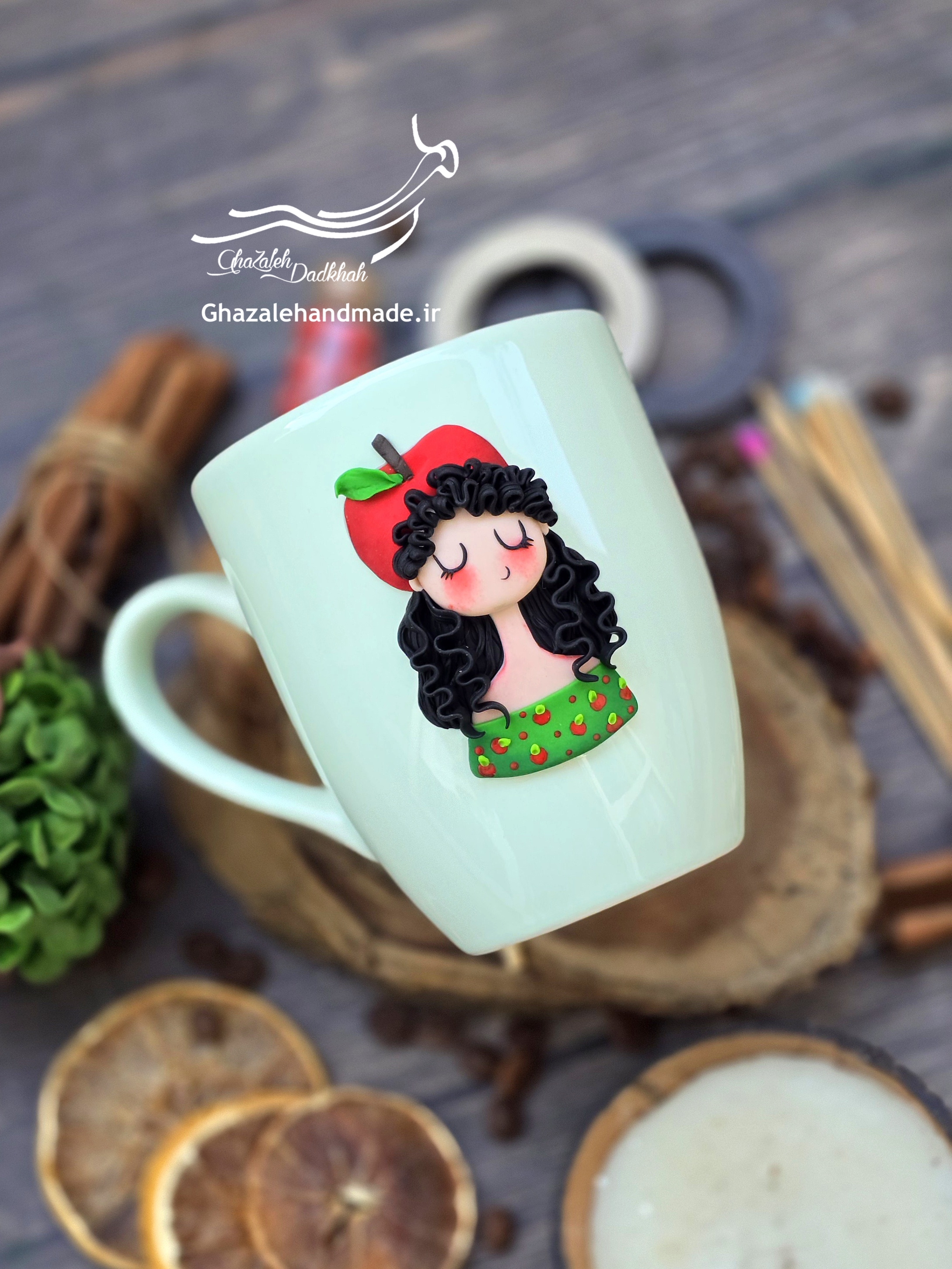 ماگ سرامیکی فیمو مدل سیب